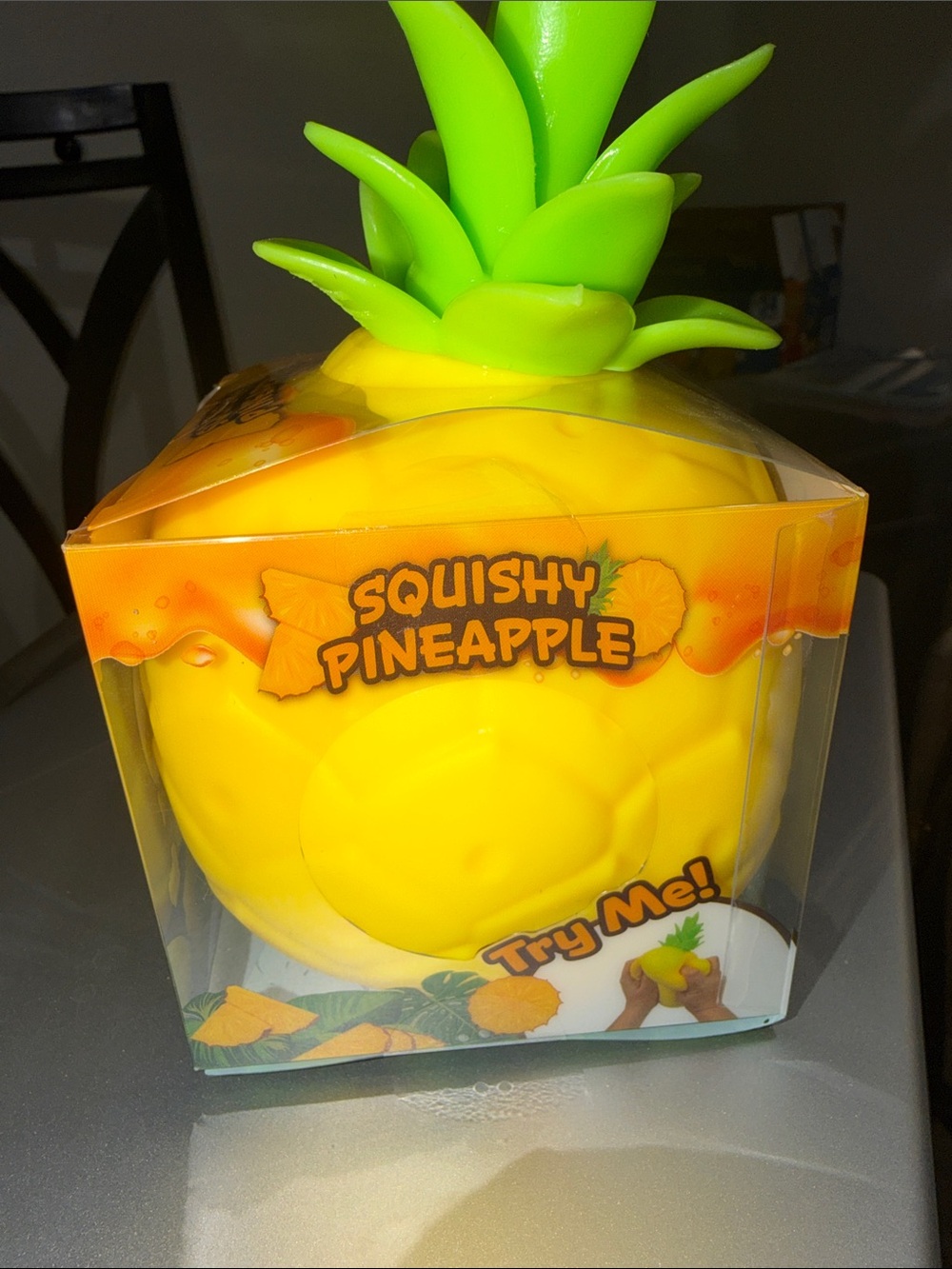 Squishy Pineapple Soft Toy - Yellow & Green